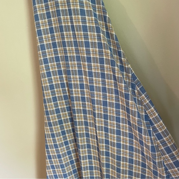 Urban Outfitters Plaid Patchwork Halter Open Back Tie Midi Dress - Picture 10 of 14